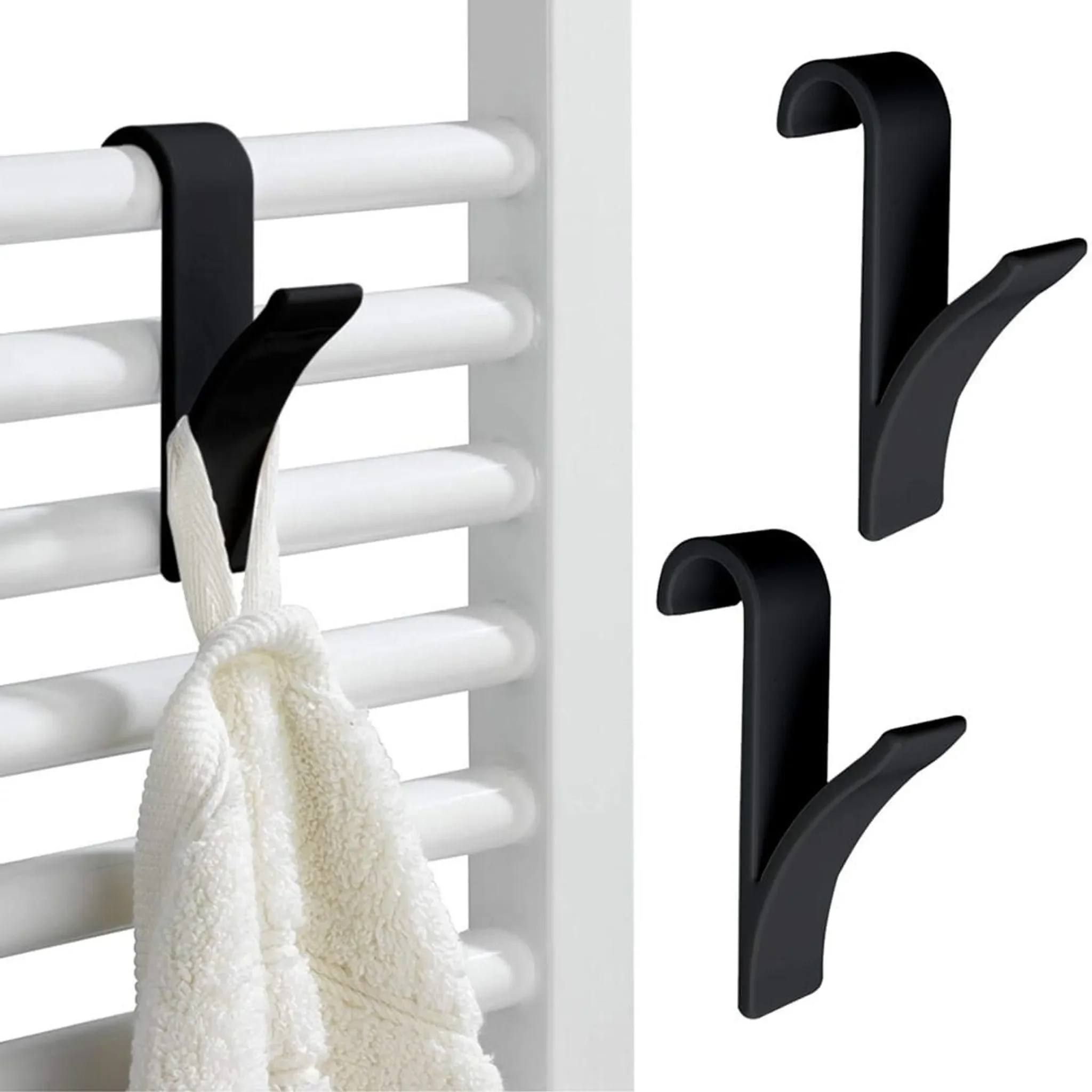Heizkörper-Haken – 2er-Set, Schwarz